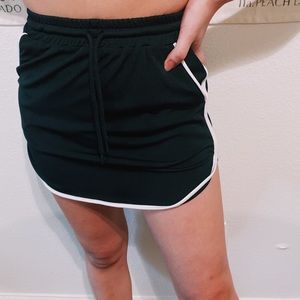 Athletic mini skirt